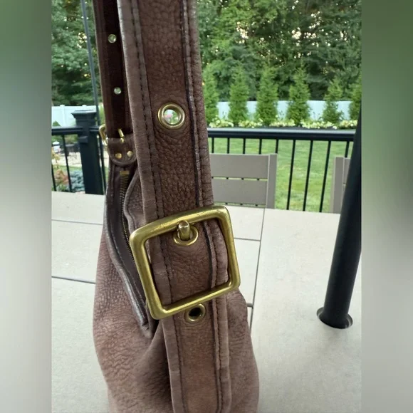 Vintage Coach Nubuc Helen’s Legacy Duffle 4952 in Chocolate 🐻🍫 - Picture 8 of 12